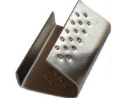 Замок металлический с внутренной пуклей (для полипропиленовой ленты) PP-13 Y (0,7) цинк блестящий